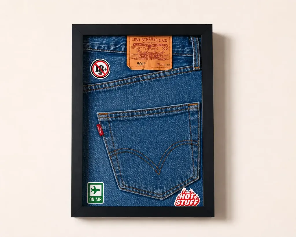 Denim Pocket Wall Frame
